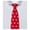 Big Hearts - Red, variant on Men's Happy Valentine's Day Big White Hearts Pattern Pre-Tied Zipper Neck Tie - Blue
