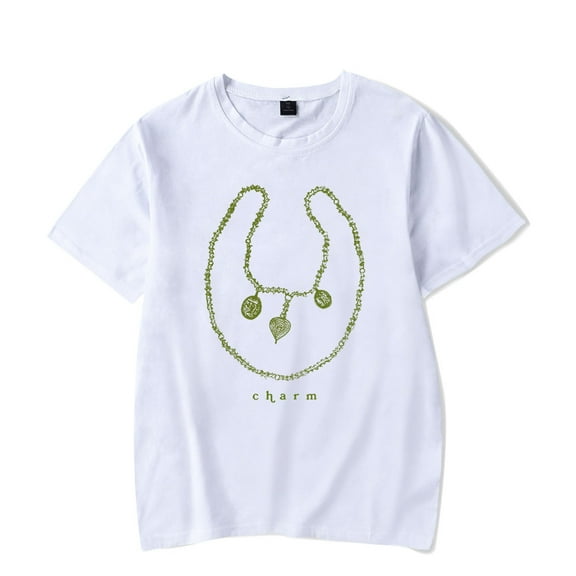 Clairo Charm Necklace Tee New Logo Merch T-Shirts Cosplay Women Men Fashion Casual Crewneck Short Sleeve