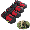 thumbnail image 1 of Waterproof Shoes for Dogs with Reflective Strips Rugged Anti-Slip Sole Dog Boots Paw Protectors, 1 of 5
