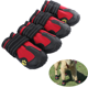 thumbnail image 1 of Zapatos impermeables para perros con tiras reflectantes Suela antideslizante resistente Botas para perros Protectores de patasRed2#, 1 of 5