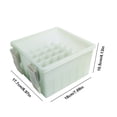 thumbnail image 4 of Caja Pesca Plástico 36 Rejillas Forrada Plantilla Calamar Contenedor Cebo Duro (gris), 4 of 7