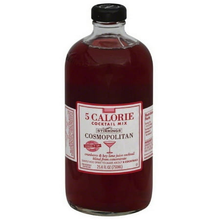 Stirrings 5 Calorie Cosmopolitan Cocktail Mix, 25.4 fl oz, (Pack of 6)