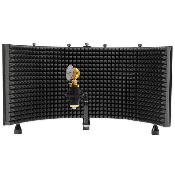 Rockville RCM02 Studio Recording Condenser Microphone Shock Mount Vocal Shield