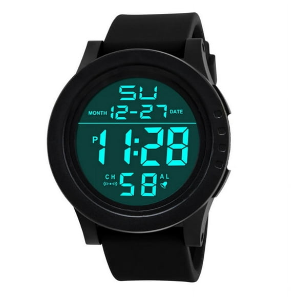 Digital Watch Led Waterproof Digital Quartz Fashion Watch Military Sport Mens