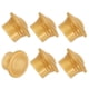 thumbnail image 1 of Extremos de barra de cortina Uxcell, 6 piezas de tapa de cabezal de riel de cortina de plástico moderna, se adapta a varillas de 26-28 mm, dorado, 1 of 6