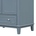 thumbnail image 2 of 30 Inch Blue Bathroom Vanity Solid Wood Frame and MDF with Smooth Sink, 2 of 6