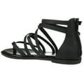 thumbnail image 6 of Journee Womens Zailie Gladiator Flat Sandals, Widths Available, 6 of 10