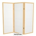 thumbnail image 6 of Red Lantern 4 ft. Short Double Cross Shoji Screen - Natural - 3 Panels, 6 of 6