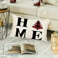thumbnail image 3 of Christmas Tree Home Lumbar Throw Pillow Covers 12x20 Inch Red Black Buffalo Plaid Check Xmas Trees Home Decor Pillow Cases Cotton Linen Winter Holiday Cushion Cover for Sofa Couch, 3 of 6