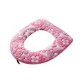 thumbnail image 2 of Toilet Seat Cushion Warm, Toilet Seat Covers Washable, Plush Toilet Seat Covers, Soft and Cozy, Easy to Clean, Washable, Wear-Resistant, Easy to Install, Give You a Warm Winter, 2 of 4