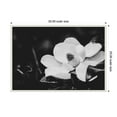 thumbnail image 5 of Kate and Laurel Magnolias Framed Canvas Wall Art  by Alicia Abla 33 x 23 Sylvie Beaded White, Black & White, Flowers, Nature Art for Wall Decor, Living Room Bedroom, 5 of 8