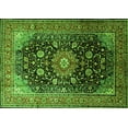thumbnail image 1 of Ahgly Company Indoor Rectangle Medallion Green Traditional Area Rugs, 7' x 10', 1 of 1