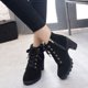 thumbnail image 3 of BEADCEST Rough Heels Shoes Femeninos En Negro Gamuza Ideales Para Trabajo Fiesta Y, 3 of 8