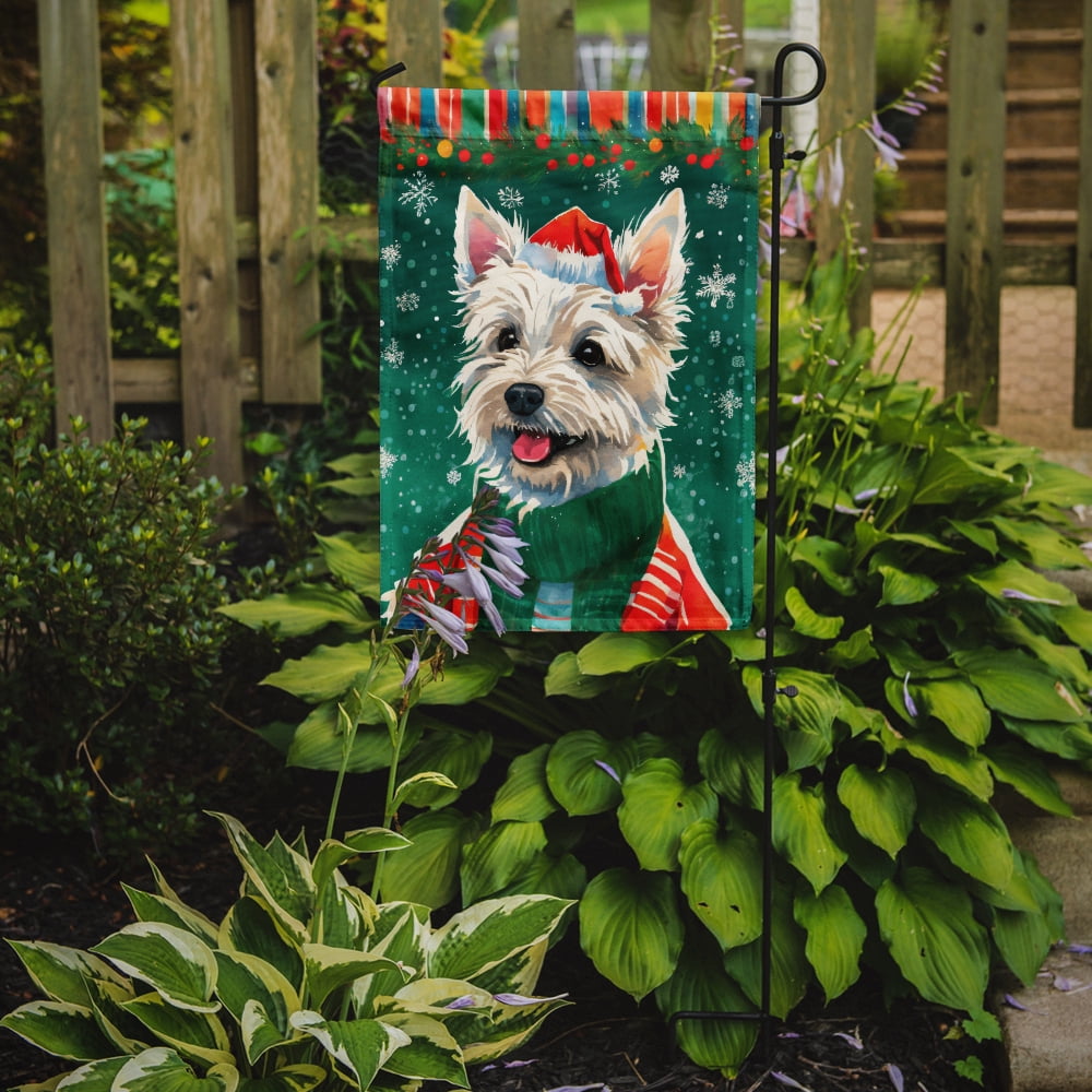 Westie Christmas Garden Flag 11.25 in x 15.5 in