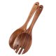 thumbnail image 5 of GOOHOCHY 1 juego de cubiertos de madera para ensalada con mango largo, resistente juego de cuchara y tenedor para ensalada de madera para cocina y comedor, utensilios para mezclar ensaladas., 5 of 8