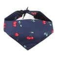 thumbnail image 2 of Soft Cotton Pet Bib Scarf, Machine Washable,  Cherry Print For Birthday Parties, Photo Props, And Travel, 2 of 8