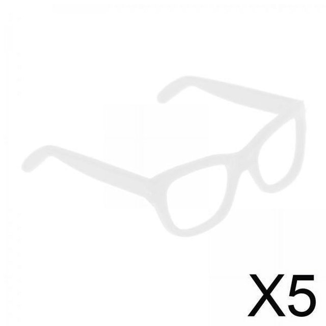 5x1/6 Lindas Gafas De Muñeca ABS Gafas De Plástico Regalo De Moda Sin Lentes Juguetes Para Niños