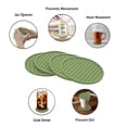 thumbnail image 3 of Hweilai Desk Protection Rubber Coaster with Holder, Non-Slip and Heat Resistant Coaster, 3 of 6