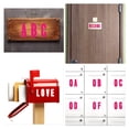 thumbnail image 5 of Uxcell 9.1 x 7.7 inches 8 Sheets Letter Stickers Vinyl Letters for Indoor Outside Sticker Decal Rose, 5 of 5