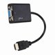 thumbnail image 2 of Cable adaptador y conversor HDMI a VGA portátil de 1080P y cable de audio de 3,5 mm con alimentación USB, 2 of 12