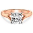 thumbnail image 4 of IGI Certified 5 Carat Cushion Shape Lab Grown Diamond Engagement Ring | 14K Rose Gold | Cathedral Split Shank Solitaire Diamond Ring | FG-VS1-VS2 Quality Friendly Diamonds, 4 of 6