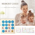thumbnail image 3 of Wooden Memory Chess Puzzle Game Montessori Toy for Kids Early Education, 3 of 7