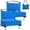 Blue, variant on Stadium Seats with Back Support Cushion, Folding Stadium Seats for Bleachers Hold up 400lbs, Wide Bleacher Seat with Shoulder Strap & Handle Comfort for Sports Events (Green, 2pcs)