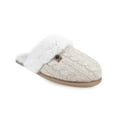 thumbnail image 2 of Women's Aria Cable Knit Faux Fur lined Scuff Slippers, 2 of 9