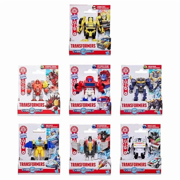 Hasbro HSBG0746 Transformers Cyberworld Cyber Changers Assortment Figures - 8 Piece