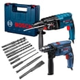 thumbnail image 1 of Rotomartillo Bosch GBH 2-24 800W SDS Plus y Juego de Brocas y Cinceles azul acero, 1 of 10