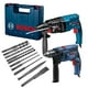 thumbnail image 1 of Rotomartillo Bosch GBH 2-24 800W SDS Plus y Juego de Brocas y Cinceles azul acero, 1 of 10