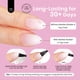 thumbnail image 5 of Press On Nails con forma de escarabajos, punta francesa, rosa degradado, extra cortos, 5 of 7
