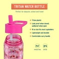 thumbnail image 5 of Wildkin Kids Reusable 16 Ounce Tritan Plastic Water Bottle for Boys and Girls, With Straw Top and Carrying Handle (Horses), 5 of 9
