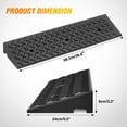 thumbnail image 2 of Nilight 3.2" Rise Curb Ramps, Heavy Duty Rubber Driveway Threshold Shed Ramp for Sidewalk Cars Lawn Mower Wheelchairs Motorcycles, 3300lbs Load Capacity, 2 of 7
