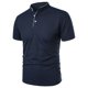 thumbnail image 2 of pstuiky camisetas de hombre, Camisa de manga corta para hombre, color liso, 3 botones, cuello alto camisas casuales para hombre m, 2 of 5