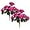 Hotpink, variant on Morttic 2PCS 14'' Artificial Geraniums Silk Flowers Outdoor Garden Hanging Basket Porch Home Decor