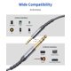 thumbnail image 5 of Cable de audio JSAUX 6,35 mm 1/4 macho a 3,5 mm 1/8 macho TRS 1,2 m, 5 of 7