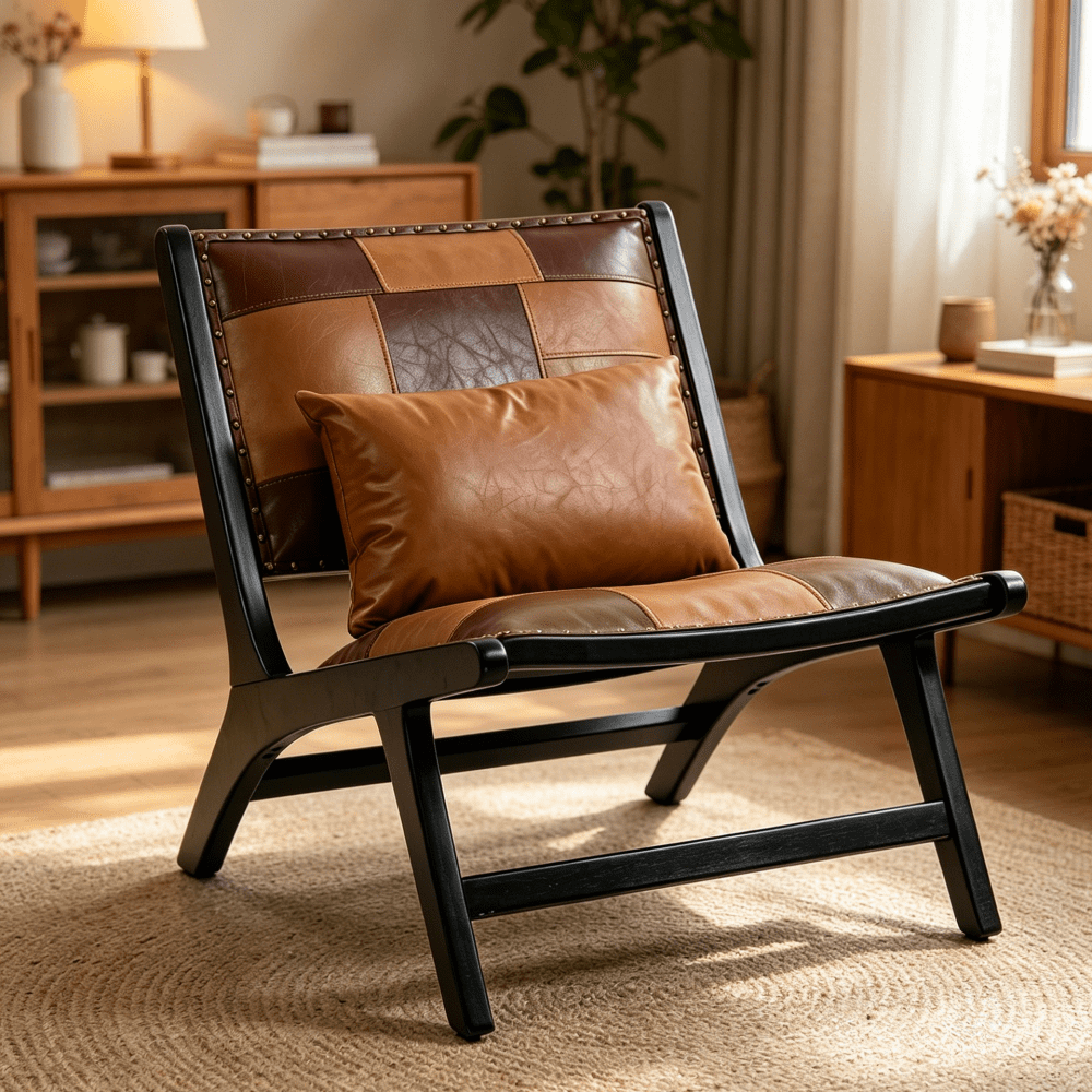 pawverly scandinavian faux leather accent product