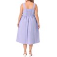 thumbnail image 3 of Agnes Orinda Women's Plus Size Valentines Day Cami Dress Clothing Flowy Midi Spring Summer Dresses with Cute Bow 4X Purple, 3 of 6