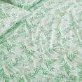thumbnail image 6 of Chezmoi Collection Elder 4-Piece Floral Leaves Bed Sheet Set, Green White Leaves Printed Microfiber 14-Inches Deep Pocket Sheets & Pillowcases Set, Full, 6 of 9