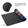thumbnail image 3 of Kdxio Colorful Feather Owl Print Large Gaming Mouse Pad,Non-Slip Base,Water Resist Keyboard Pad for Gamer,Office & Home,29.5 x 15.8 in, 3 of 6