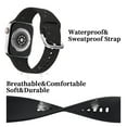 thumbnail image 3 of WFEAGL Silicone Band Apple Watch Soft Silicone Replacement Sport Strap 38mm 40mm 41mm Black, 3 of 5