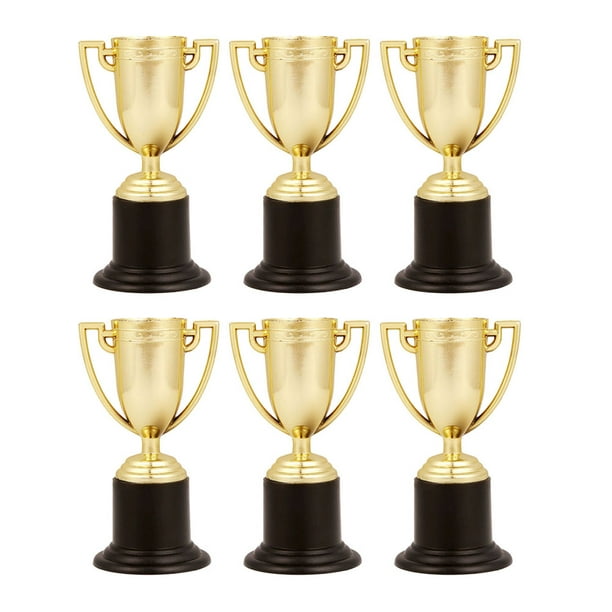 Tinksky 6pcs 10cm Plastic Golden Trophy Student Sports Award Trophy Reward For Sport Competitions Golden Walmart Com