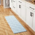 thumbnail image 3 of TOWN & COUNTRY BASICS Comfort Plus Vintage Medallion Tile Anti Fatigue Comfort Mat, Kitchen Runner Mat, Standing Desk Mat, Dorm Room Rug, Non-Slip Backing, Blue, 18"x55", 3 of 12