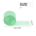 thumbnail image 2 of Uxcell Crepe Paper Streamer Decoration 82ft Long 1.77 Inch Wide 3 Pack Light Green, 2 of 6
