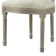 thumbnail image 6 of Rustic Manor Christianna Linen Upholstered Dining Chair, Cream White, 6 of 8