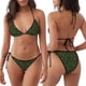 thumbnail image 3 of Balery Green Branch Olive Pijama Estampado Bikini de Dos Piezas para Mujer - Conjunto de Bikini Ajustable Sexy y Cómodo para Playa, 3 of 6