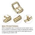 thumbnail image 3 of Uxcell 5Pack 0.59" Single Prong Belt Buckle Square Center Bar Buckles for Leather Craft, Gold, 3 of 7