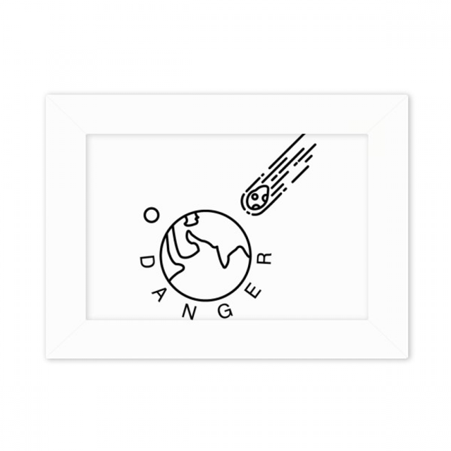 Impact Danger Earth Meteorites Photo Mount Frame Picture Art Painting Desktop 5x7 inch