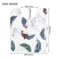 thumbnail image 2 of Ryvnso Feathers Bathroom Shaggy Rugs Toilet U Shape Mat Soft Contour Rug 20"x24", 2 of 9